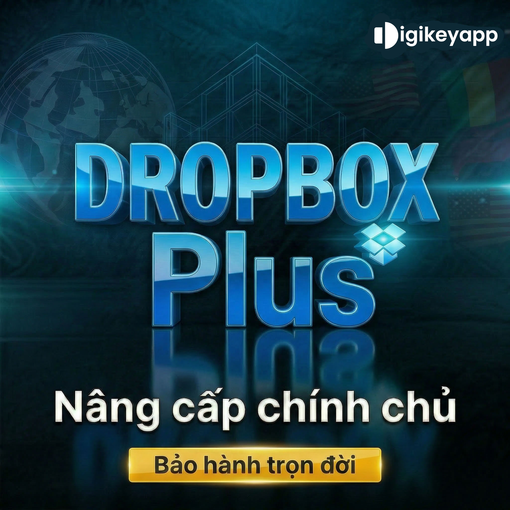 Nâng cấp Dropbox trên tài khoản chính chủ
