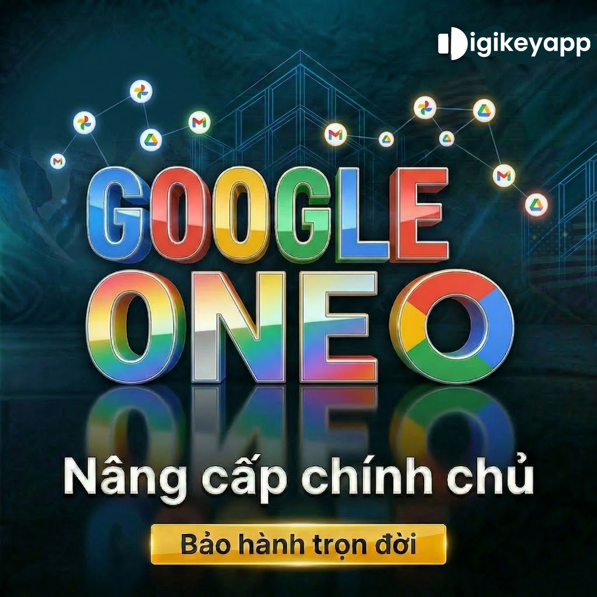 Nâng cấp Google One 100GB đến 5TB trên tài khoản Gmail chính chủ